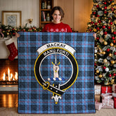 MacKay Blue Tartan Crest Quilt